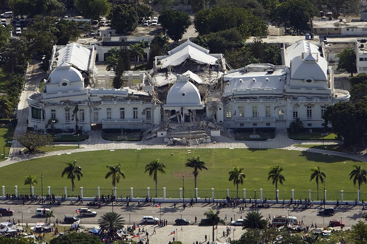 Le Palais national haïtien (palais présidentiel)