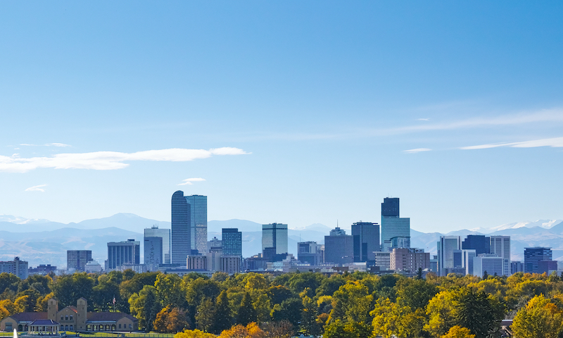 Denver's skyline during the day.