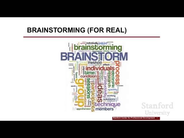 Stanford Webinar - Apply Design Thinking in Your Work