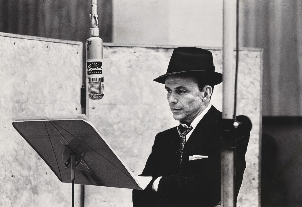 Photo of Frank Sinatra by Herman Leonard. Courtesy of National Portrait Gallery.