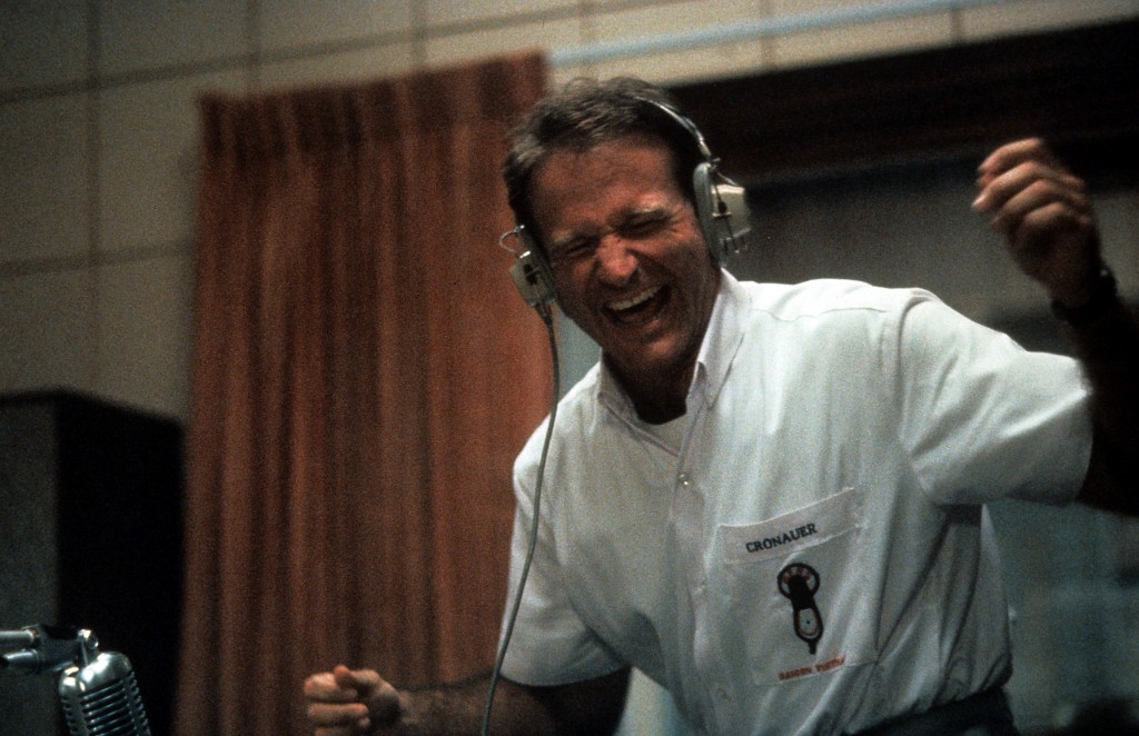 Williams played the role of radio DJ Adrian Cronauer in 1987's "Good Morning, Vietnam".