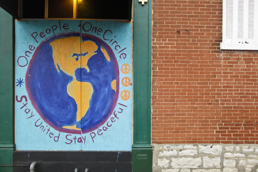 Art outside Lemongrass Restaurant in St. Louis. Photo by Miriam Ross-Hirschh