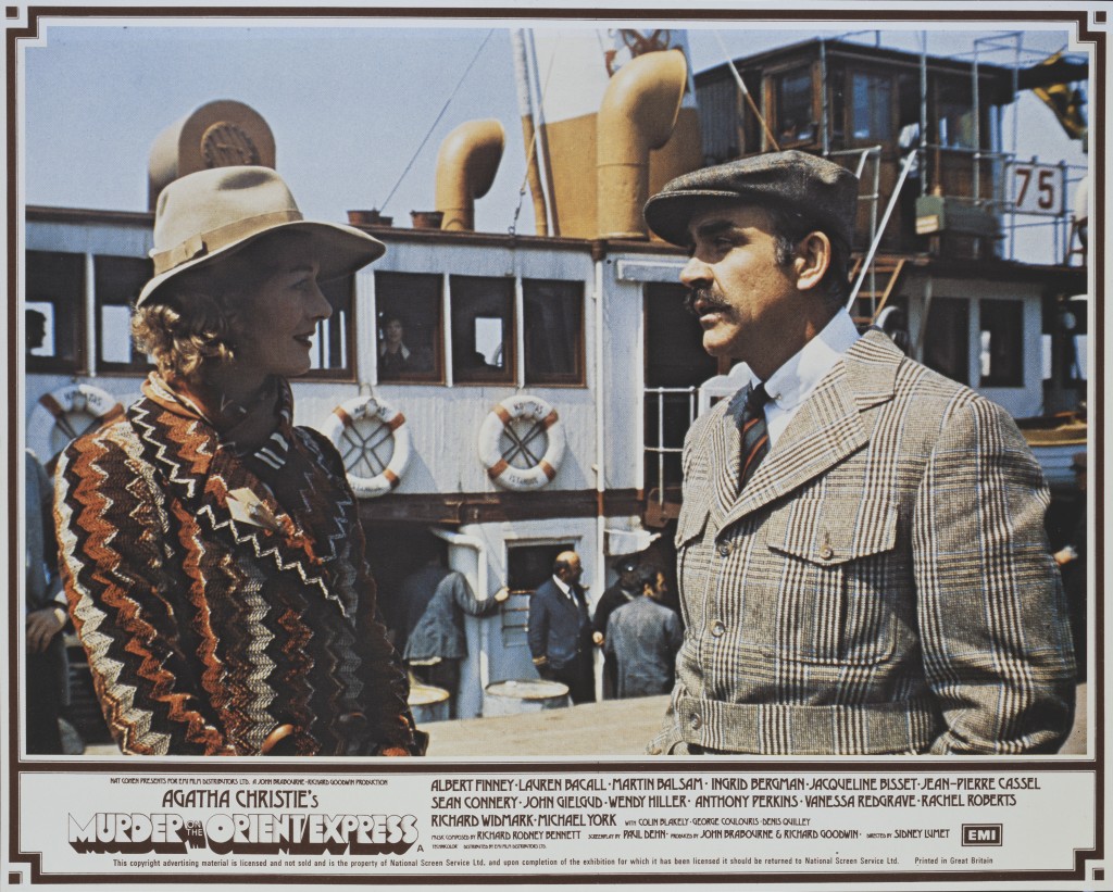 Actors Sean Connery and Vanessa Redgrave appear on the poster for the film 'Murder On The Orient Express', based on the novel by Agatha Christie, 1974. (Photo by Movie Poster Image Art/Getty Images)