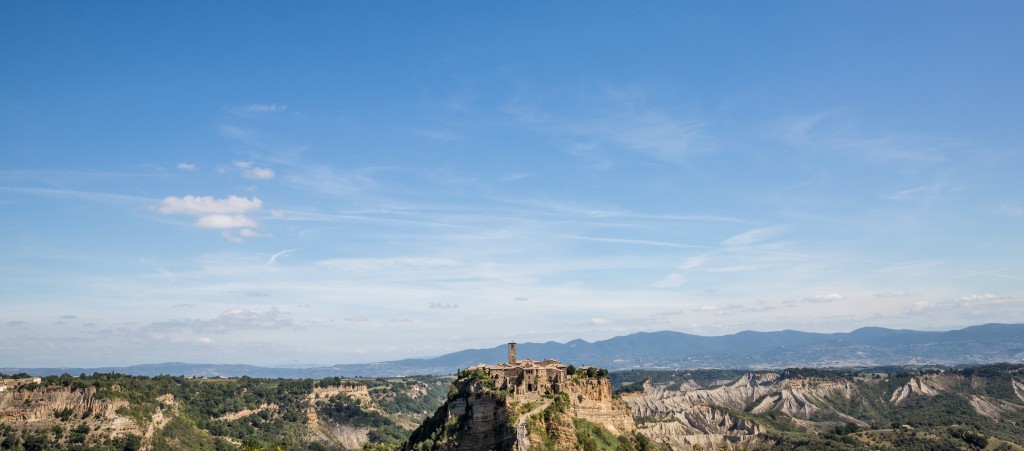 Civita di Bagnoregio is surrounded by agricultural lands, including olive groves, and for centuries this served as the principal means of employment. Photo by Frank Carlson