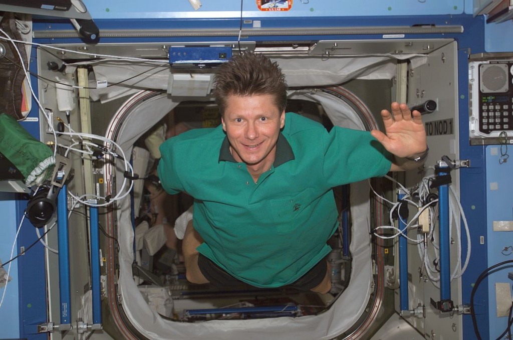 Russina cosmonaut Gennady Padalka has spent so much time in space that he's technically traveled into the future. Photo by NASA