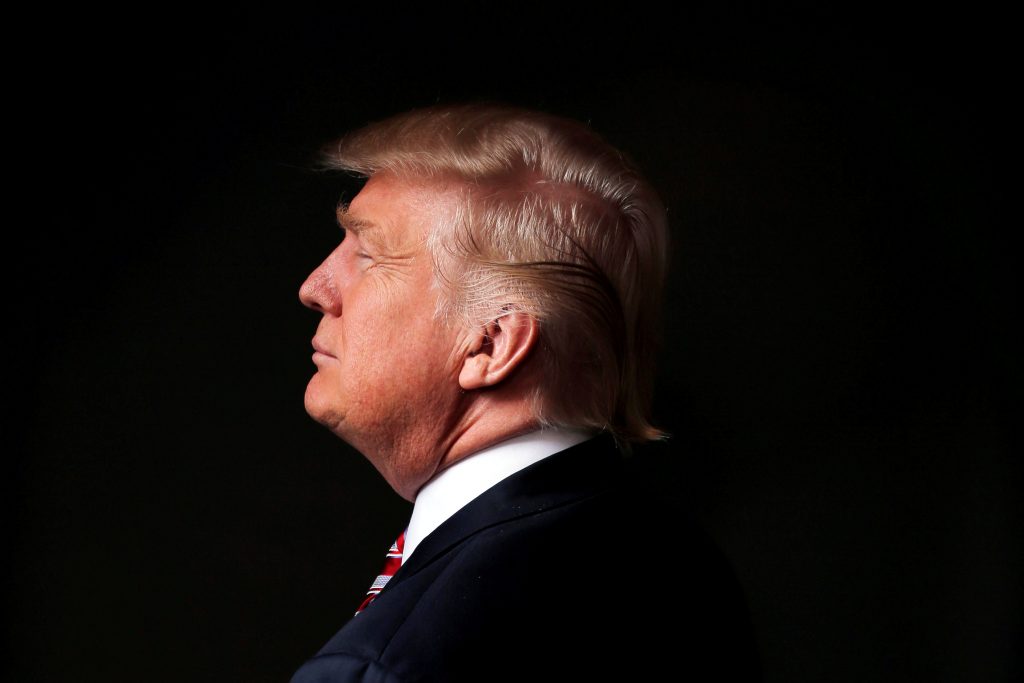 Republican presidential candidate Donald Trump poses for a photo after an interview with Reuters in his office in Trump Tower, in New York City in May 2016. Photo by Lucas Jackson/Reuters