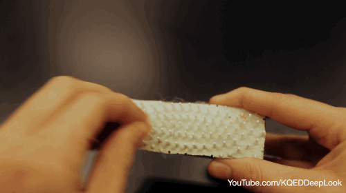 To clean a typical hairbrush, one must pluck the hair from between the bristles. Photo by Alexis Noel/Georgia Institute of Technology