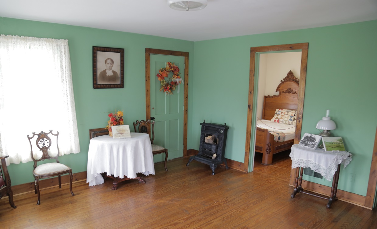 Famed Underground Railroad conductor Harriet Tubman is best known for ushering slaves to freedom in the north. But she lived the last 50 years of her life in central New York Shown here is some of her personally belongings inside the Harriet Tubman Home for the Aged, which Tubman created for elderly African-Americans. Michael D. Regan/PBS NewsHour