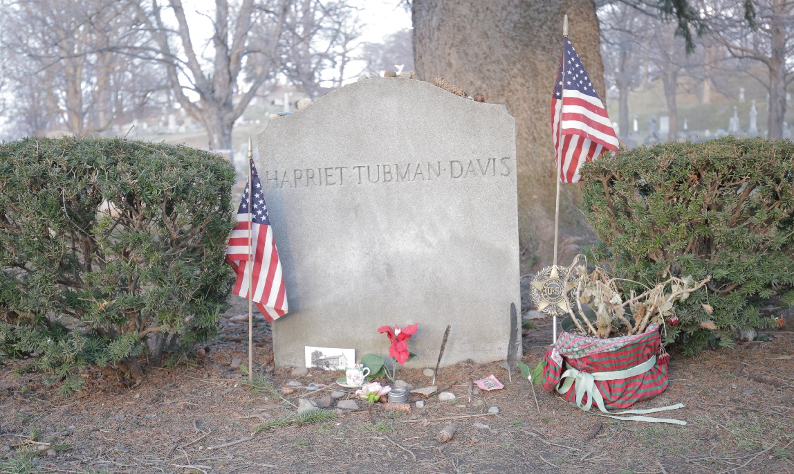 Harriet Tubman was buried at the Fort Hill Cemetery in Auburn, N.Y. Michael D. Regan/PBS NewsHour 