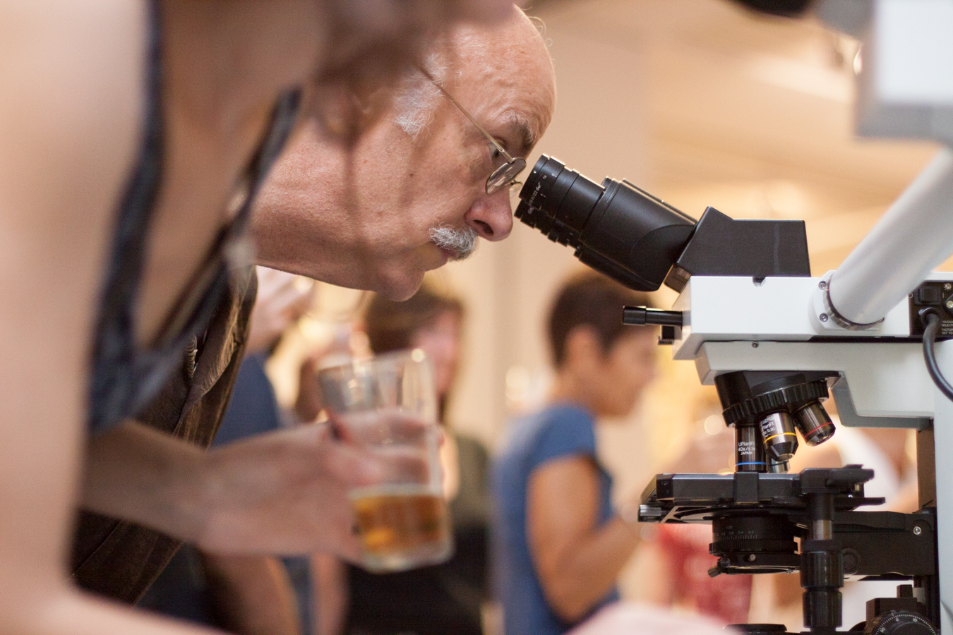 Bumblebeerr A visitor checks out the bumblebeer exhibit at the 2015 World Beer Festival in Raleigh. Photo by Lauren Nichols
