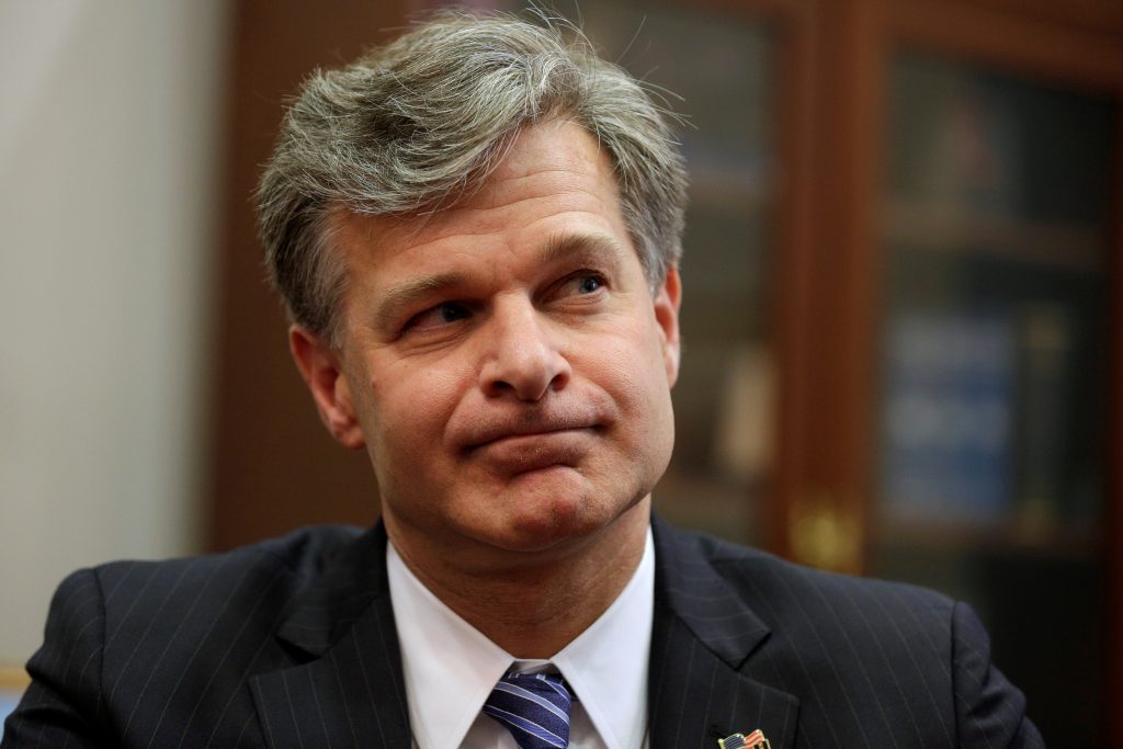 File photo of FBI Director nominee Christopher Wray by Joshua Roberts/Reuters