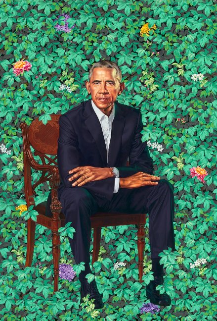 The official portrait of former President Barack Obama was unveiled at the Smithsonian's National Portrait Gallery in Washington, D.C.