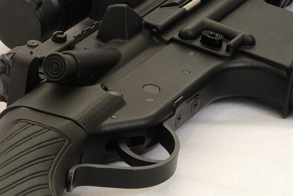 A 3D printed gun made by Blackstar Arms in 2006. Mitch Barrie via Wikimedia Commons, CC BY-NC, CC BY