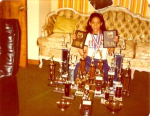 Katrina Adams, president of the USTA, as a young girl finding her place in tennis. Photo courtesy of the USTA