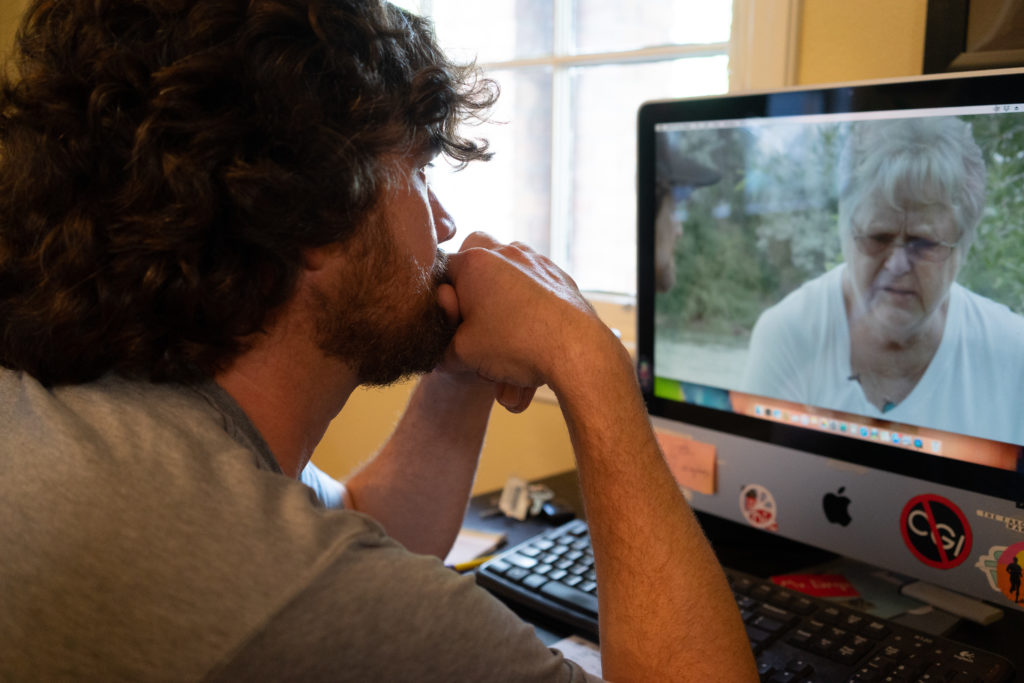 After Michael Usry was cleared of any connection to Angie Dodge’s murder, he became acquainted with her mother, Carol. Usry is working on a documentary about their experience. Genetic genealogy would ultimately lead officers to the alleged culprit: Brian Leigh Dripps Sr. Photo by William Brangham