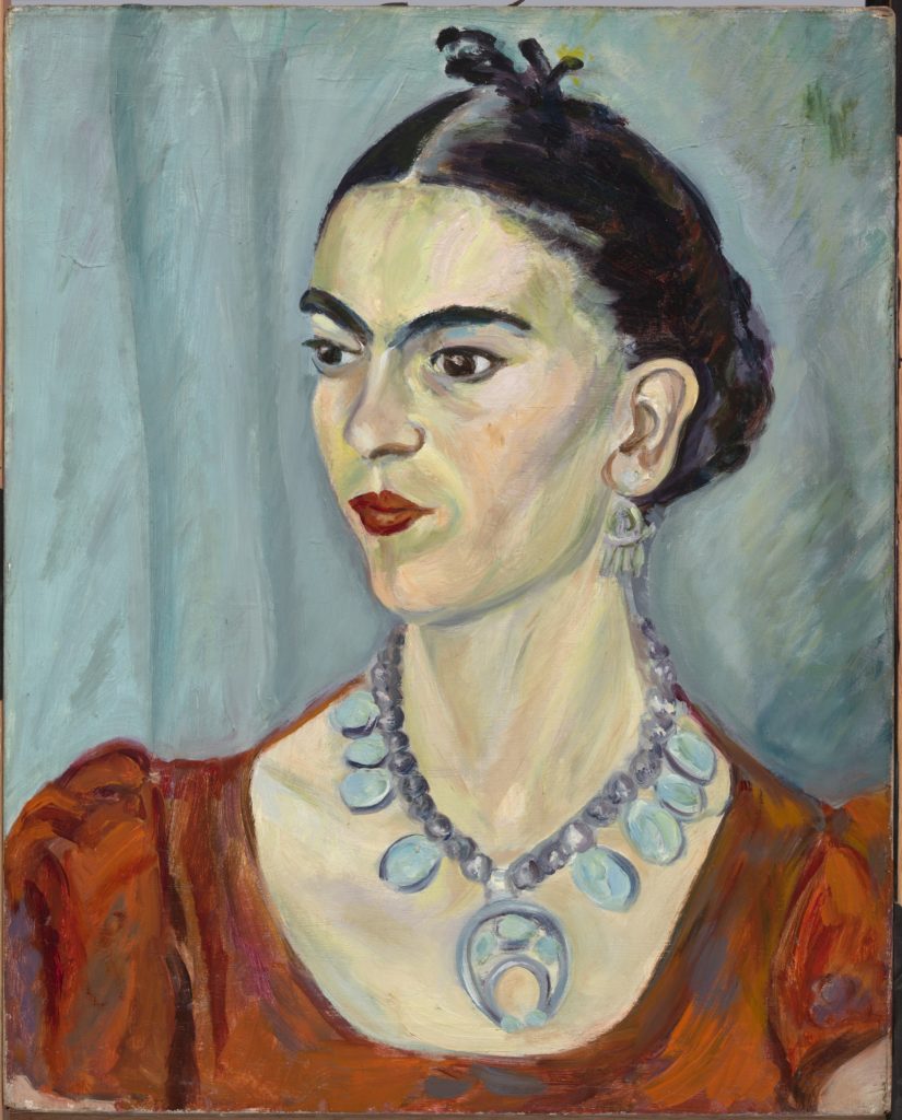 Magda Pach's portrait of artist Frida Kahlo (1933). Image courtesy of National Portrait Gallery.