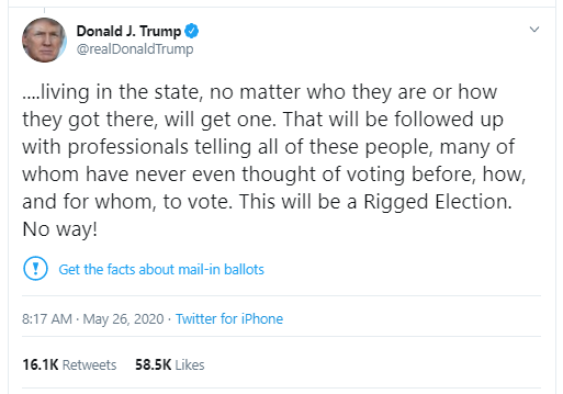 In A First Twitter Adds Get The Facts Warning To Trump Tweets Pbs Newshour