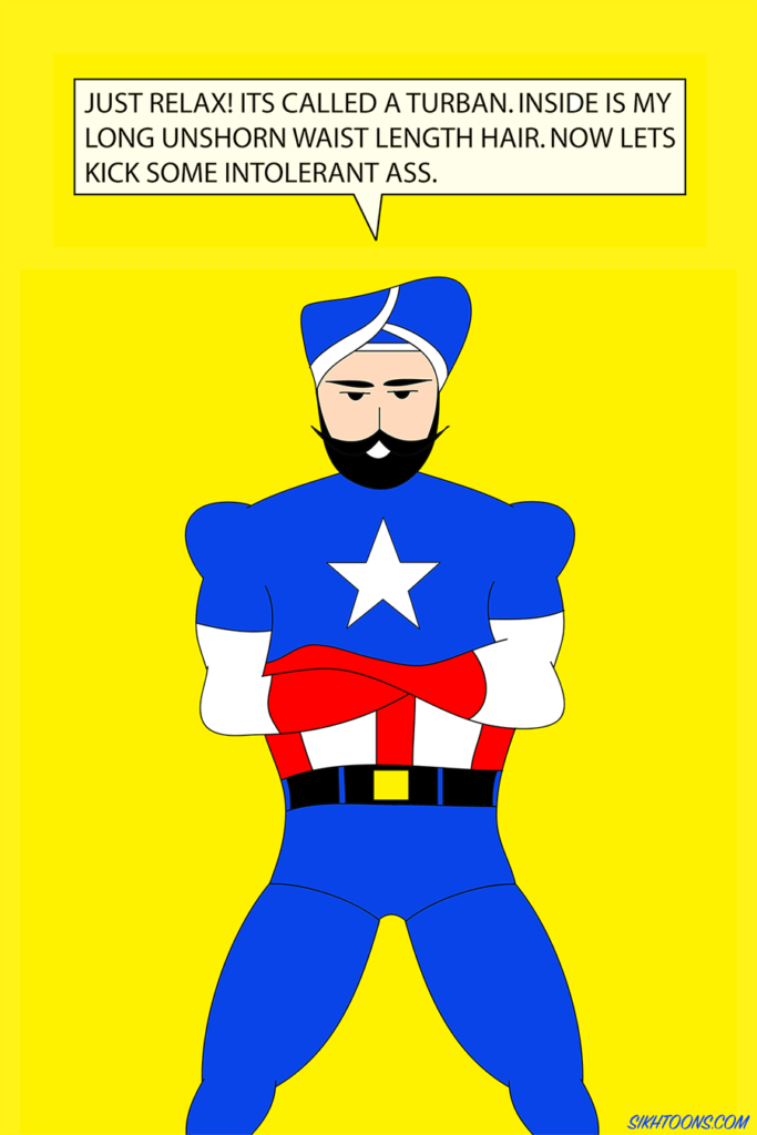 Sikh Captain America by Sikhtoons