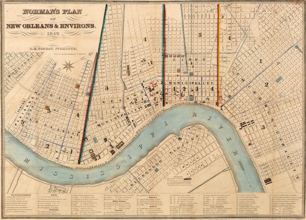 Norman's Plan of New Orleans & Environs