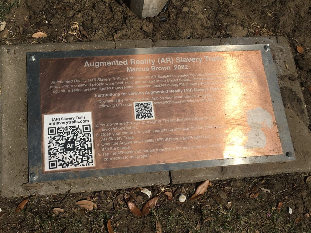 QR code that helps people access art exhibit.