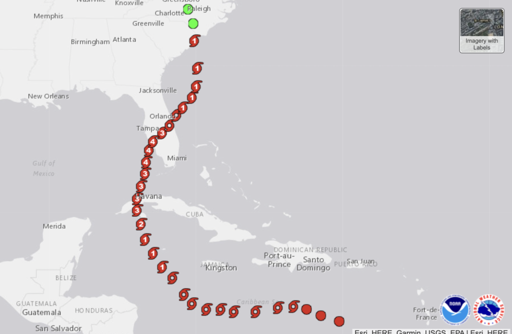 MAP: Tracking the path of Hurricane Ian - EchoVibe