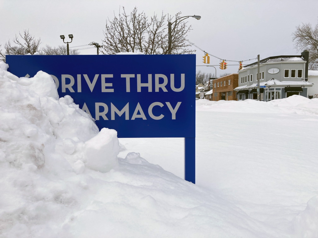 Heavy snow in Buffalo New York on Dec. 26, 2022. Photo by Mike Fritz/PBS NewsHour