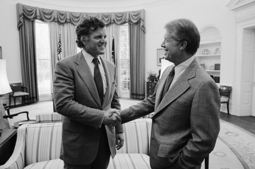 Jimmy Carter with Senator Edward Kennedy ca. 26 June 1978