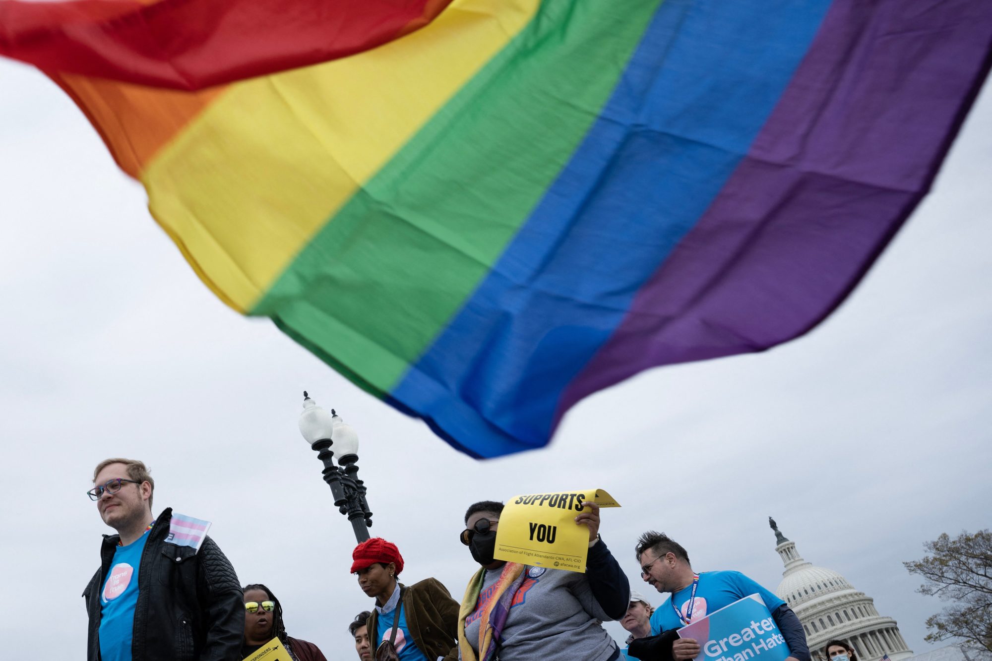 US-LGBTQA+-TRANS-TRANSGENDER-PROTEST