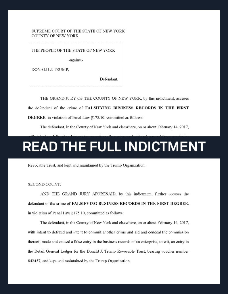 trump indictment read full