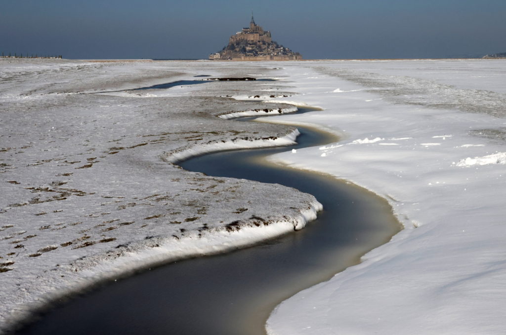 Snow and freezing temperatures hit northern France