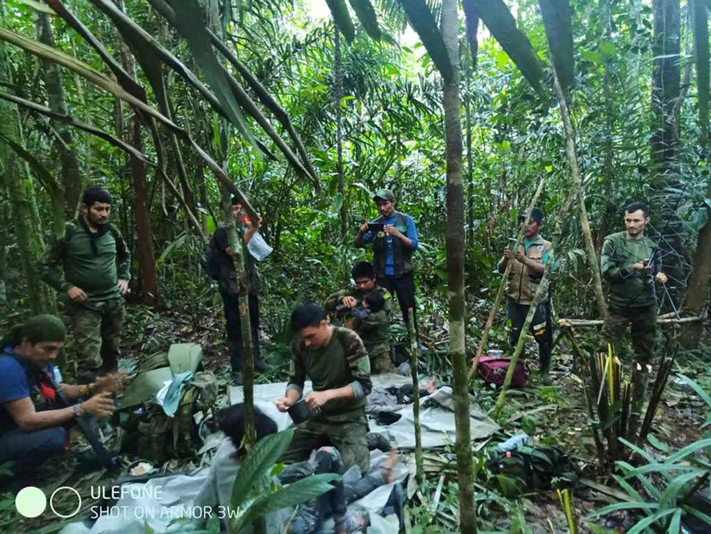 Colombian children found alive in jungle after the Cessna 206 plane crash in Caqueta