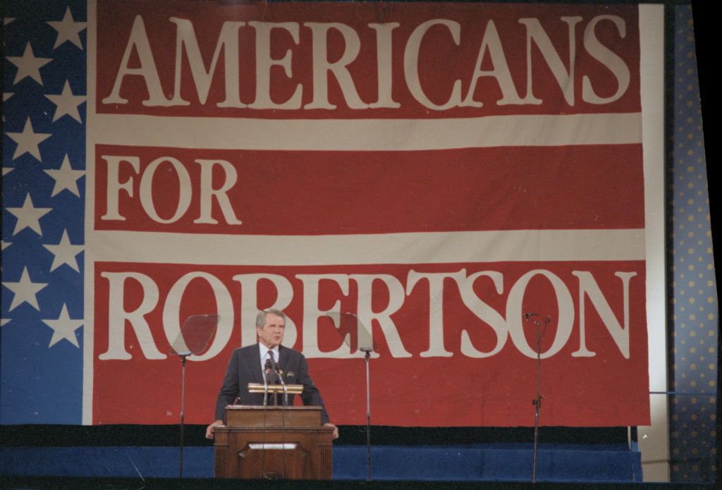 Pat Robertson Addressing Supporters