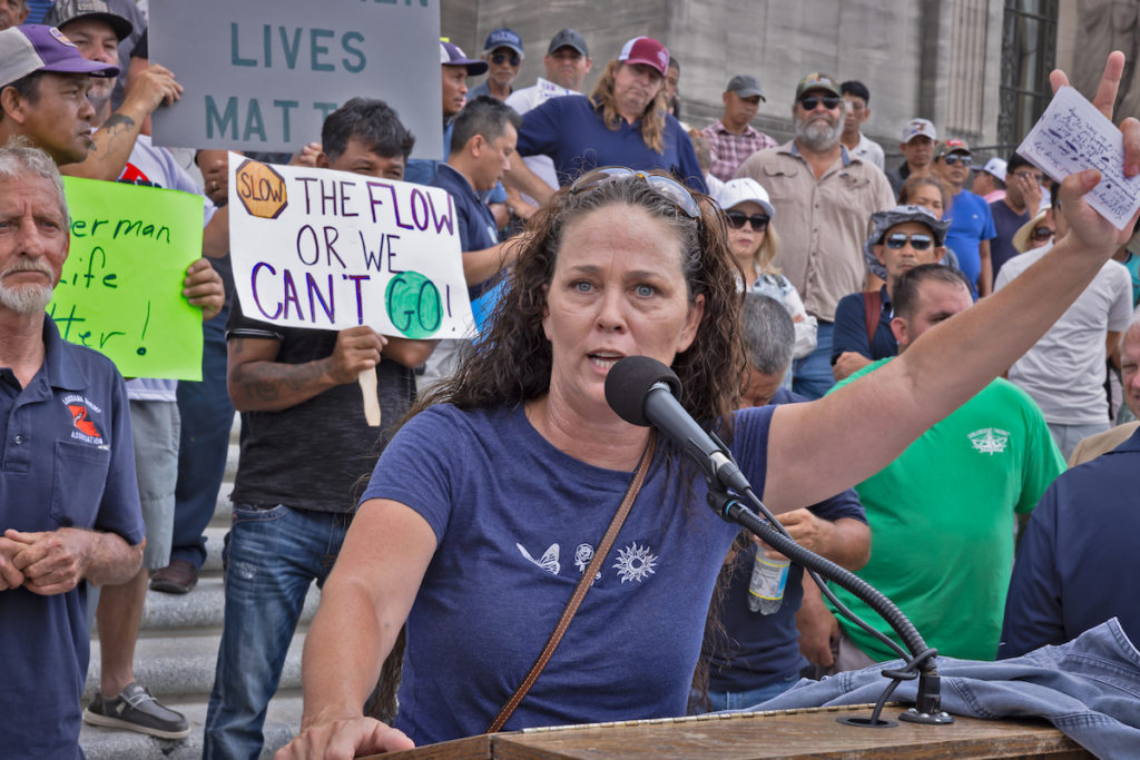 Louisiana Shrimpers Protest at State Capitol