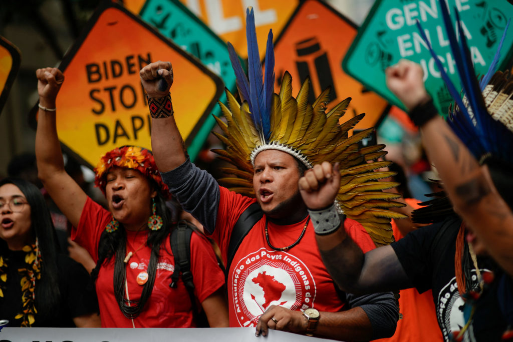 Activists kick off Climate Week with protest against fossil fuels in New York City