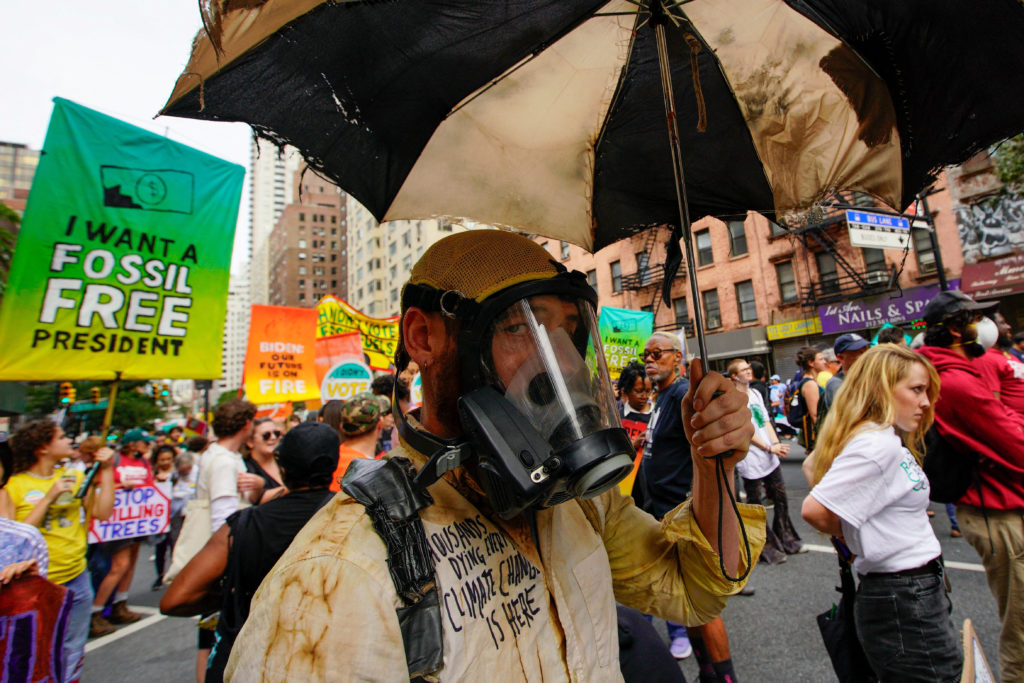 Activists kick off Climate Week with protest against fossil fuels in New York City