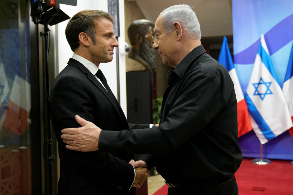 French President Emmanuel Macron visits Israel