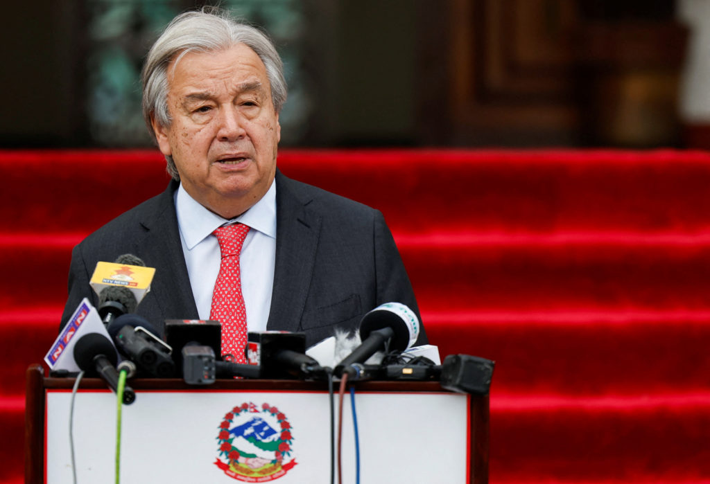 United Nations Secretary-General Antonio Guterres visits Nepal