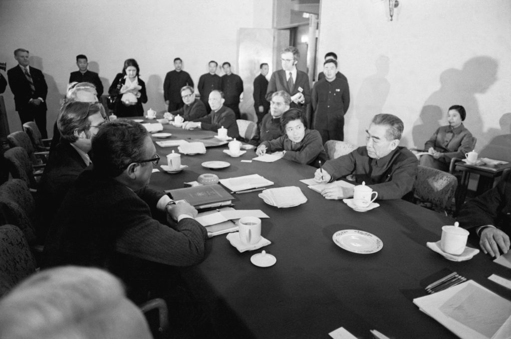 Kissinger At Negotiation Session