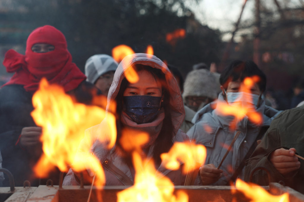 Lama Temple on the first day of the Lunar New Year in Beijing