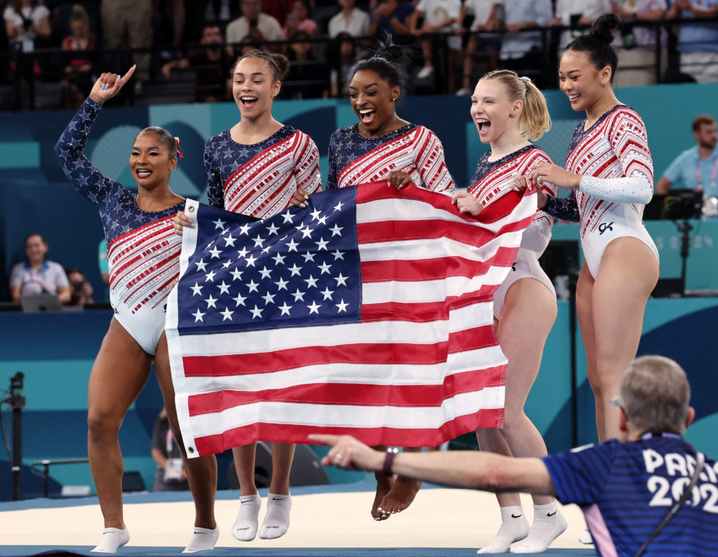 Simone Biles and Team USA dominate to win Olympic gold in women’s gymnastics