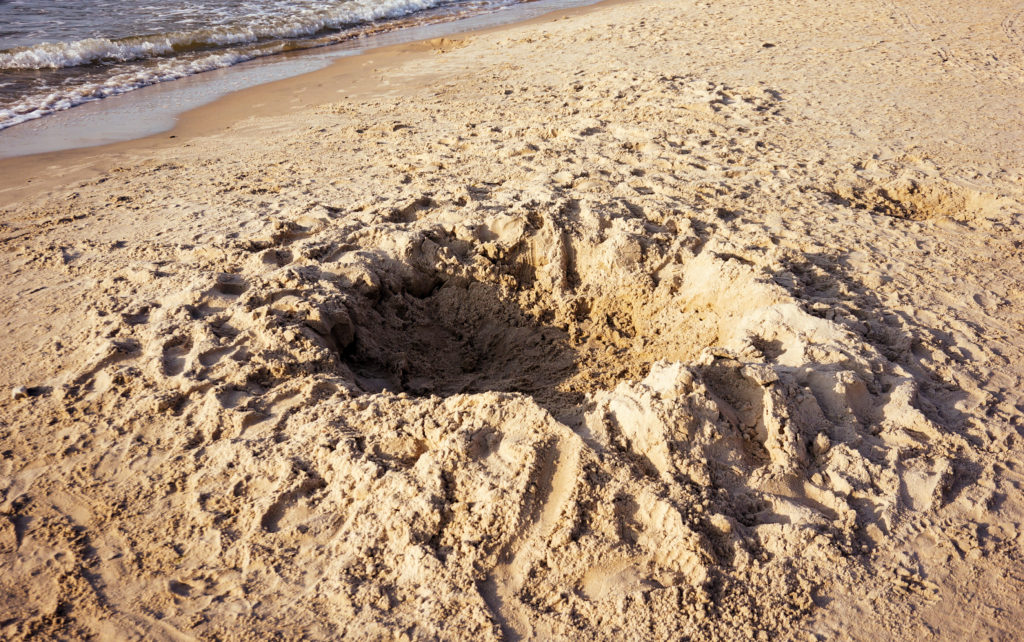 Digging in the sand can be deadly. No, really