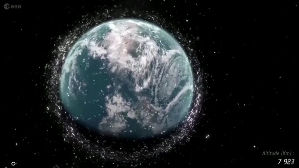 Human-made debris left behind in outer space is a growing problem down on Earth