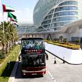 Big Bus Tours Abu Dhabi passing the Viceroy Hotel