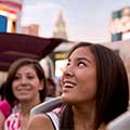 Woman on board with Big Bus Tours Las Vegas