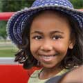 Little girl wearing a hat on Big Bus Tours Chicago