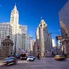 View of Downtown Chicago street