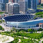 View of Soldier Field in Chicago