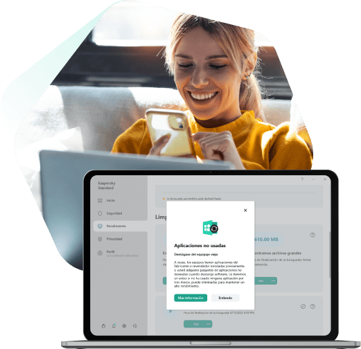 Administra las aplicaciones con Kaspersky