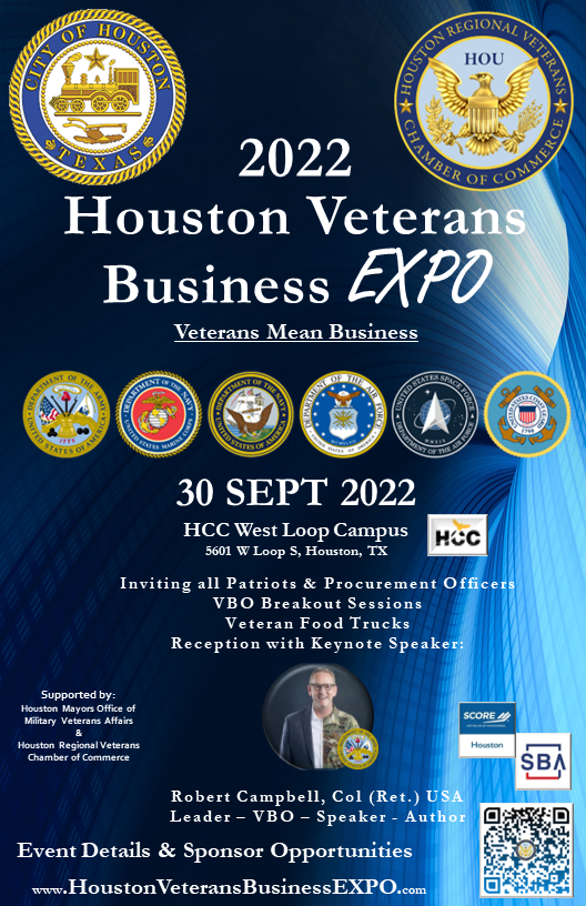 Houston Veterans Business Expo 30 Sept 2022 Houston Community College West Loop Campus Upcomingevents Com