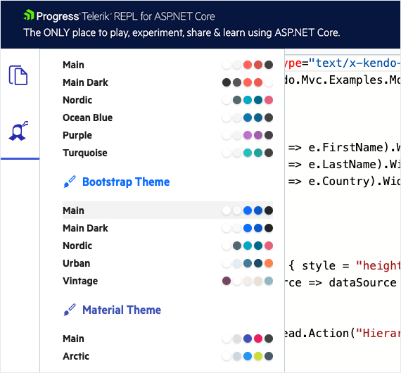 Leverage Telerik UI for ASP.NET Core Components